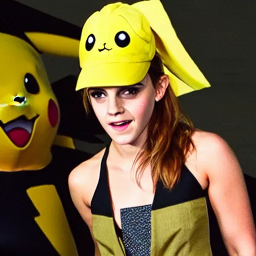 Image similar to photo of emma watson as pikachu