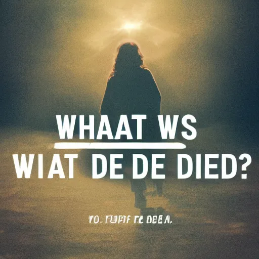 Prompt: what happens when we die