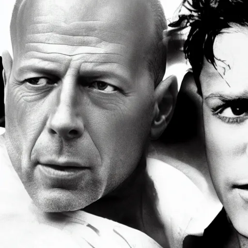 Image similar to bruce willis torn apart