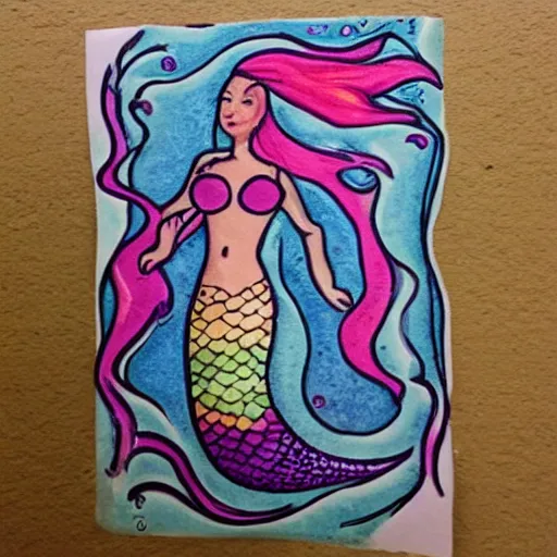Prompt: woah it's a mermaid