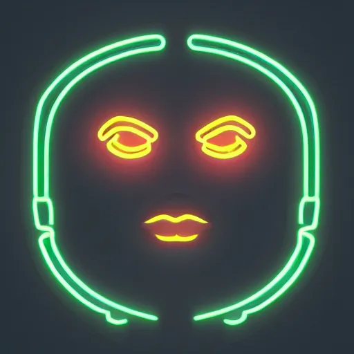 Image similar to the most original and beautiful profile picture on discord, symetrical, 4 k, beautiful gorgeous digital art, trending on artstation, neon lights