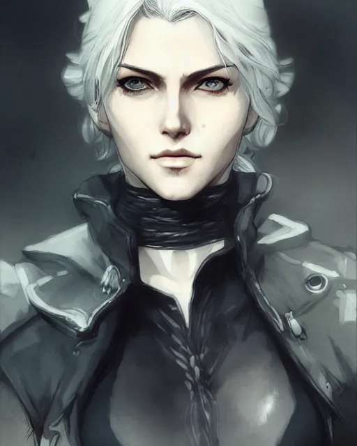 Image similar to portrait of cirilla fiona elen riannon, concept art, sumi - e style, artstation, trending, highly detailed, smooth, focus, art by yoji shinkawa