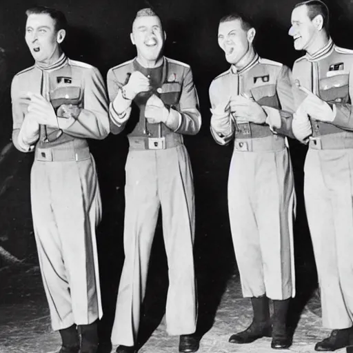 Prompt: The Wiggles during World War II