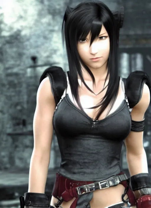 Image similar to game still of tifa lockhart in final fantasy