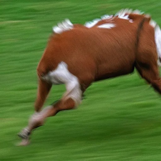 Image similar to drake running from a goat, detailed face, sharp focus