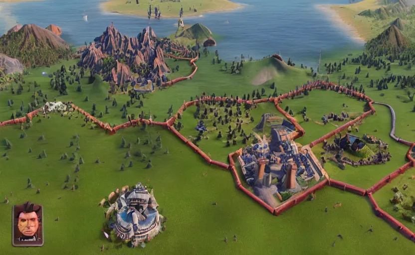 Image similar to “ trump character screen civilization 6 ”