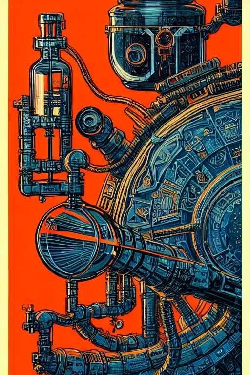Prompt: majestic alchemist laboratory, high details, intricately detailed, by vincent di fate, inking, 3 color screen print, masterpiece, trending on artstation,, sharp, details, hyper - detailed, hd, 4 k, 8 k