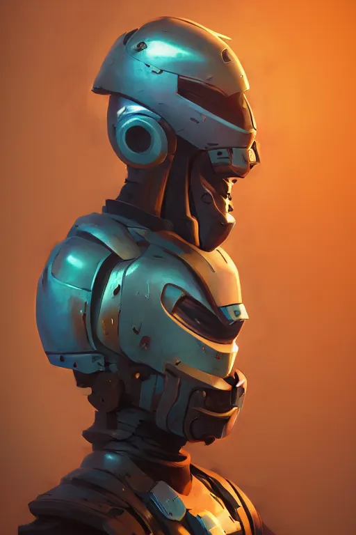 Image similar to epic mask helmet robot ninja portrait stylized as fornite style game design fanart by concept artist gervasio canda, behance hd by jesper ejsing, by rhads, makoto shinkai and lois van baarle, ilya kuvshinov, rossdraws global illumination radiating a glowing aura global illumination ray tracing hdr render in unreal engine 5