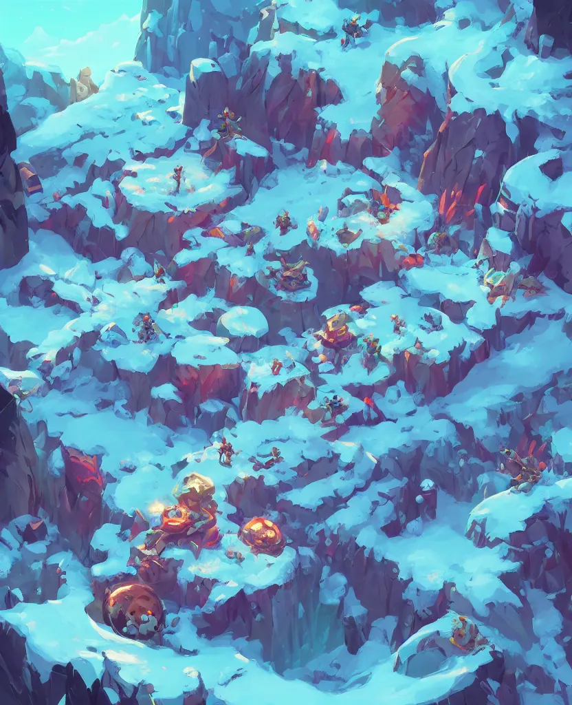 Prompt: an illustration of a snowdonian forest : anton fadeev, breath of the wild tolkien hearstone league of legends dofus overwatch concept art, style of makoto shinkai, xision, james jean and peter mohrbacher, studio ghibli, artgerm, karol bak, dan mumford global illumination