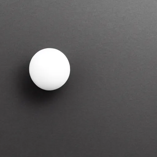 Prompt: a white sphere on a black background