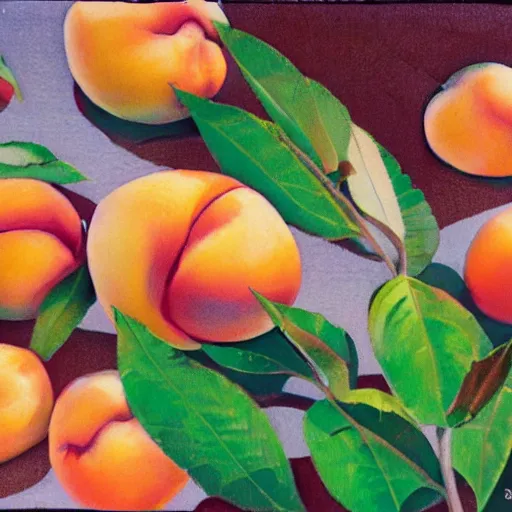 Image similar to walking on the beaches looking at the peaches in the style of SKA