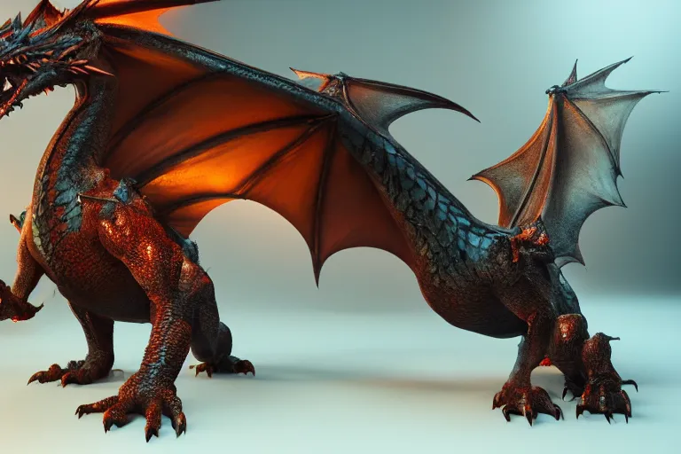 Image similar to aggrssive dragon, full body, 8 k, 3 0 mm lens, epic studio shot, ultra detailed, object photoshooting, octane render