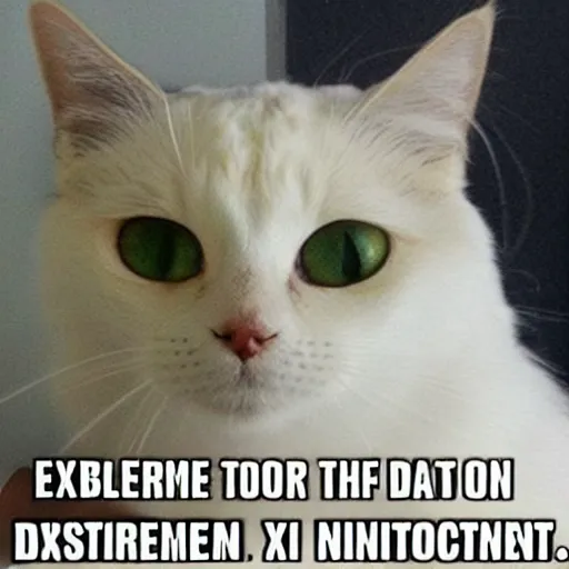 Image similar to extreme indignation and disappointment cat face, no text