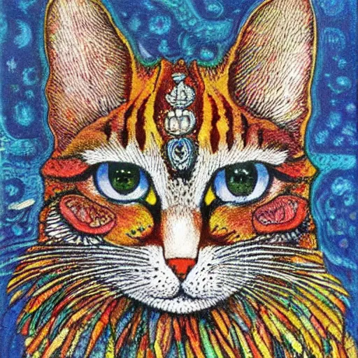 Prompt: Artwork by Louis Wain