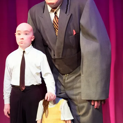 Prompt: a predator as daddy warbucks in annie