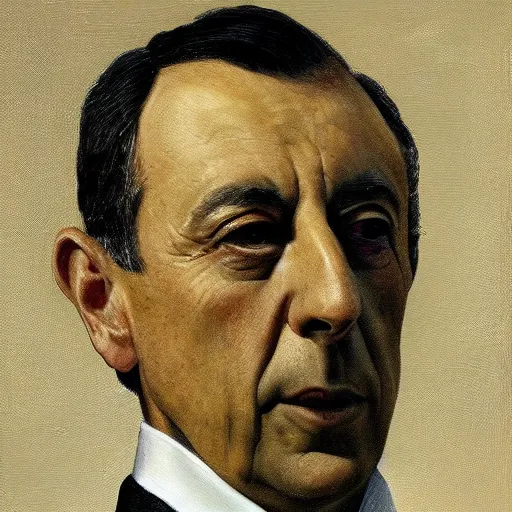 Prompt: portrait of marcelo rebelo de sousa, painting by jose malhoa, high detail, high resolution