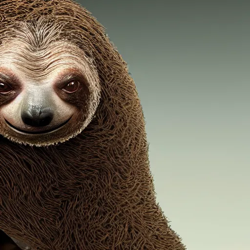 Image similar to Portrait of Jeff Bezos as a sloth, beautiful detailed intricate insanely detailed octane render, 8k artistic photography, photorealistic