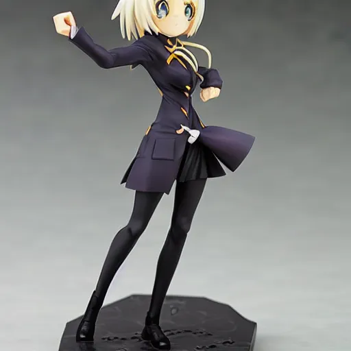 Image similar to anime figurine of an extremely beautiful waifu