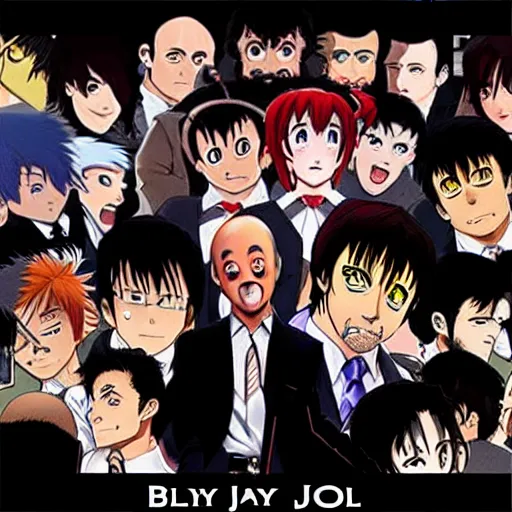 Image similar to billy joel anime