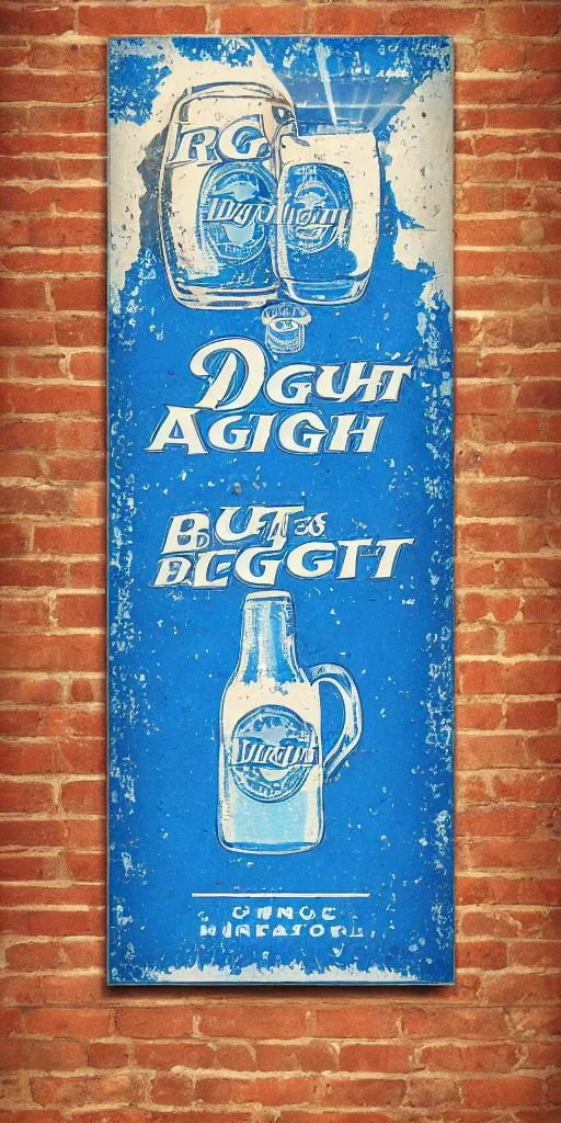 Image similar to retro bud light poster