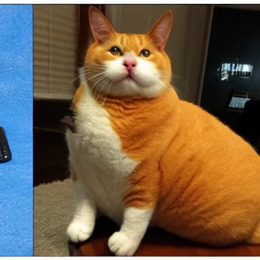 Prompt: really fat cat