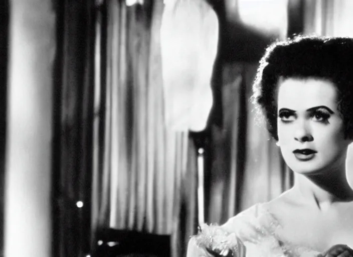 Image similar to bride of frankenstein ( 1 9 3 5 ) as a teen, still from john hughes movie sixteen candles