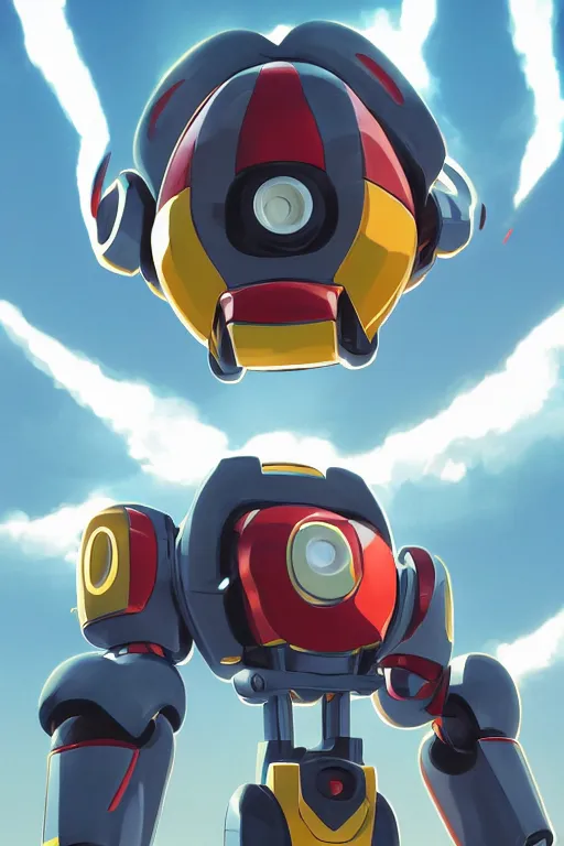 Image similar to metabots medabots medarotto medarot robot minimalist comics, behance hd by jesper ejsing, by rhads, makoto shinkai and lois van baarle, ilya kuvshinov, rossdraws global illumination ray tracing hdr radiating a glowing aura