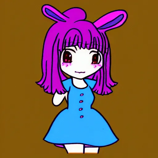 Prompt: “original chibi bunny girl, vga, 256 colors, 1997”