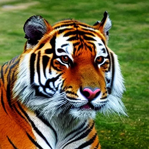 Image similar to an anthropomorphic tiger,