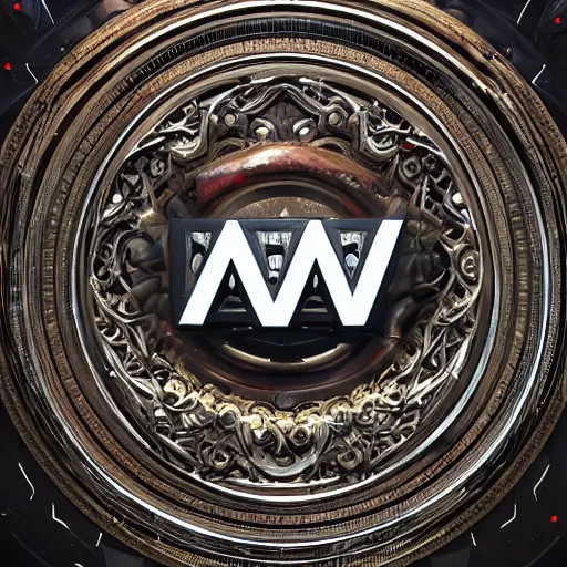 Image similar to a and w logo, digital art, cosmic, 3 d high definition, trending on art station, photorealistic, high resolution, 8 k, octane, hyper detailed, insane details, intricate, elite, ornate, elegant trend, highly detailed and intricate, sharp focus, photography, unreal engine