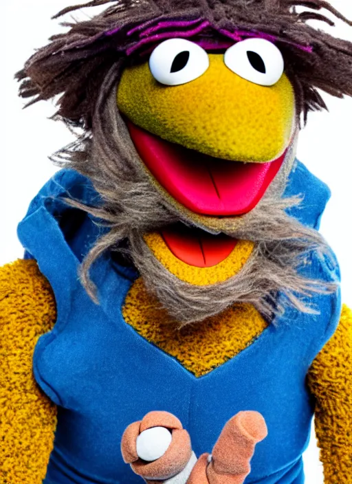 Image similar to studio portrait still of muppet thor as a muppet muppet as a muppet, 8 k, studio lighting, key light,