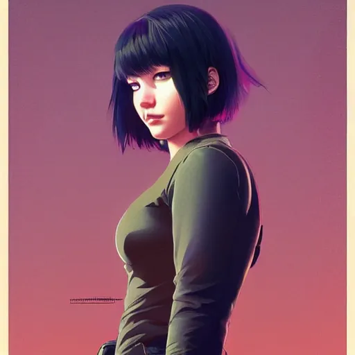 Prompt: jennifer lawrence portrait as manga girl, realistic shaded perfect face, fine details. anime. realistic shaded lighting poster by ilya kuvshinov katsuhiro otomo ghost - in - the - shell, magali villeneuve, artgerm, jeremy lipkin and michael garmash and rob rey