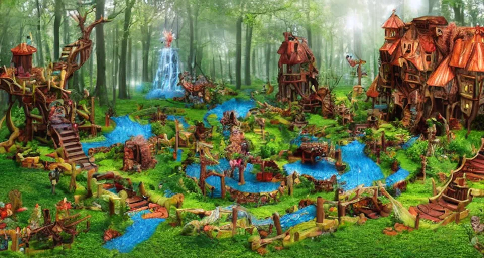 Image similar to Enchanted and magic forest, with Cry engine