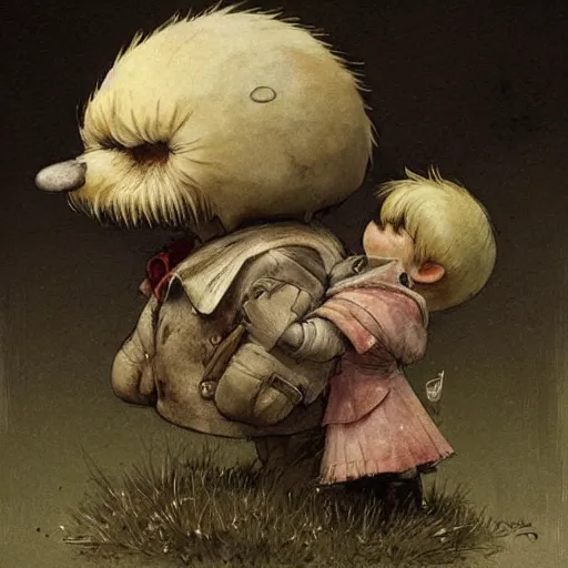 Image similar to ( ( ( ( ( shy guy ) ) ) ) ) by jean - baptiste monge!!!!!!!!!!!!!!!!!!!!!!!!!!!