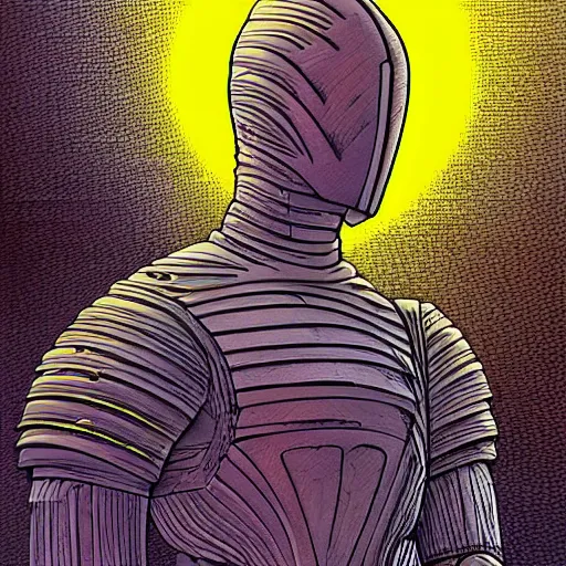 Image similar to techno - spirit utopian gallant knight, future perfect, award winning digital art by moebius