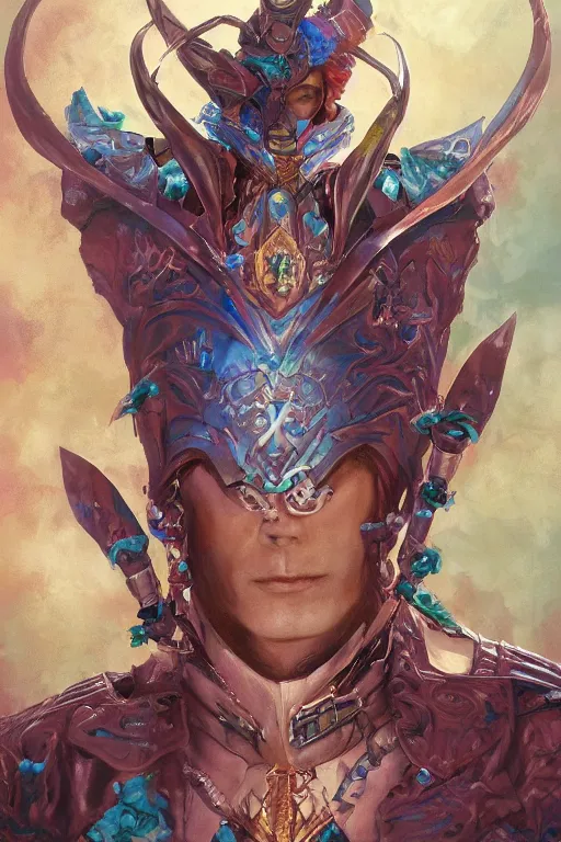 Image similar to portrait of the wizard beetle dreamer wearing reef breastplate by artgerm and Craig Mullins, James Jean, Andrey Ryabovichev, Mark Simonetti and Peter Morbacher 16k