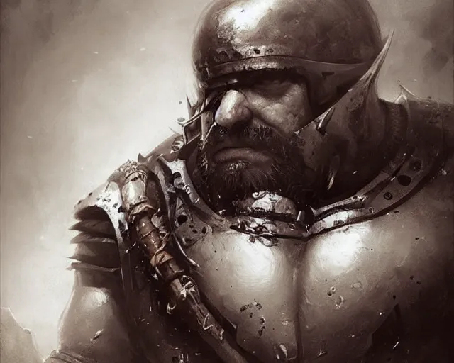 Image similar to portrait of doctor ivo robotnik as a barbarian, epic, tragic, dark fantasy art, fantasy, pretty, hd shot, digital portrait, beautiful, artstation, comic style, by artgerm, guy denning, jakub rozalski, magali villeneuve and charlie bowater