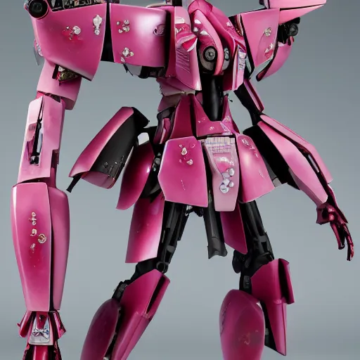 Image similar to futuristic lamprocapnos spectabilis mecha bleeding heart body, sepals forming helmet, floral details, lamprocapnos, 8 k hd resolution, barbatos gundam with floral inlay, bandai box art, star wars, makoto kobayashi, frank gehry, raymond swanland