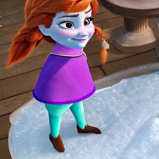 Image similar to anna from disney frozen wants a drink