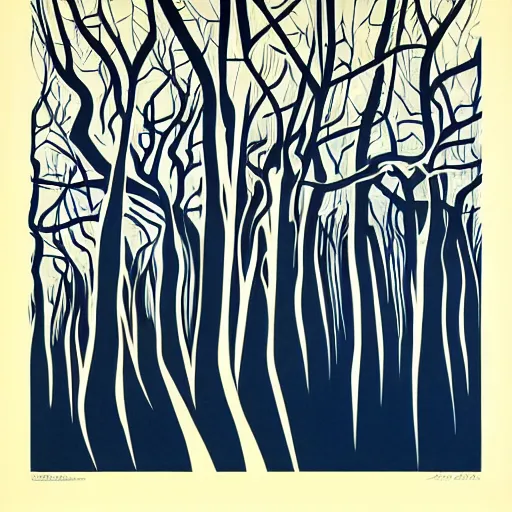 Prompt: serigraph illustrations by american artist eyvind earle