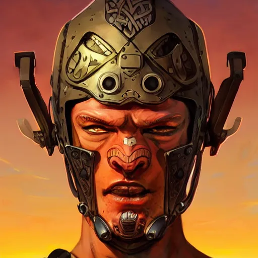 Image similar to cyberpunk viking helmet mask warrior goddess robot ninja fantasy, art gta 5 cover, official fanart behance hd artstation by jesper ejsing, by rhads, makoto shinkai and lois van baarle, ilya kuvshinov, ossdraws