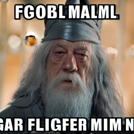 Image similar to gandalf as a football manager