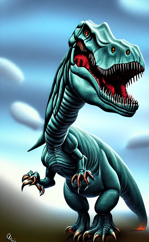 Image similar to dinosaur by greg rutkowsk