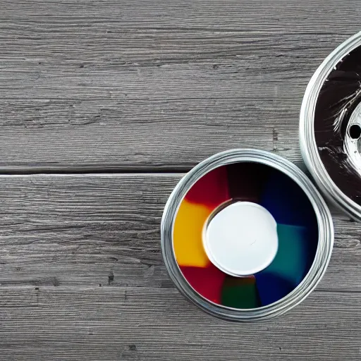 Image similar to can of paint, minimal, modern