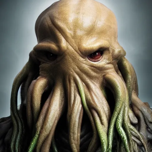Prompt: professional photo of cthulhu - man