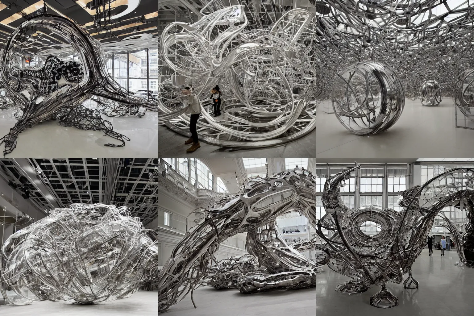 Prompt: artwork by Lee Bul