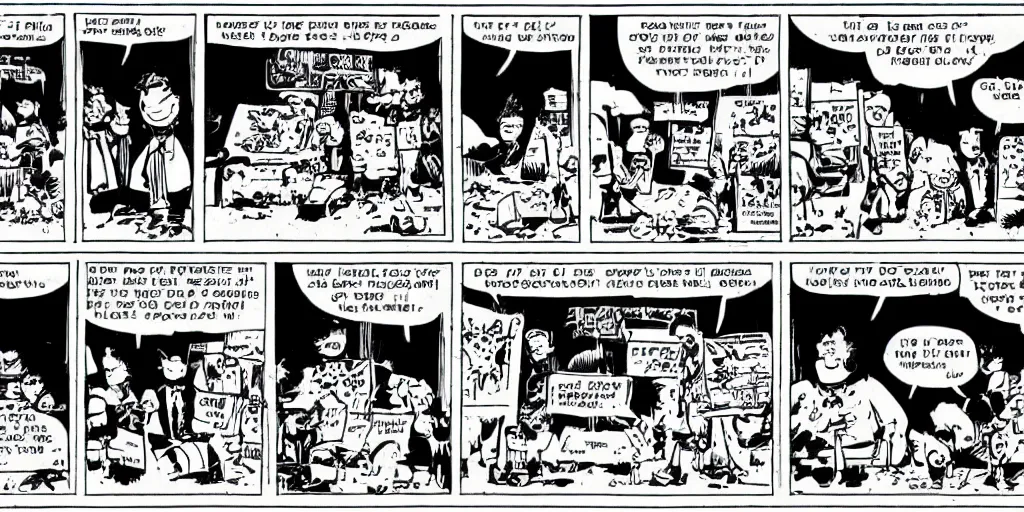 Prompt: the best comic strip ever written