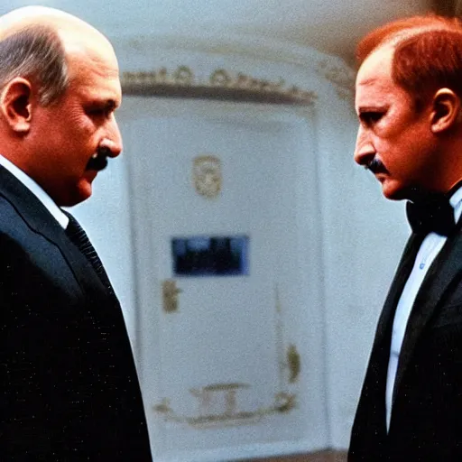 Image similar to Alexander Lukashenko in Terminator, cinematic still