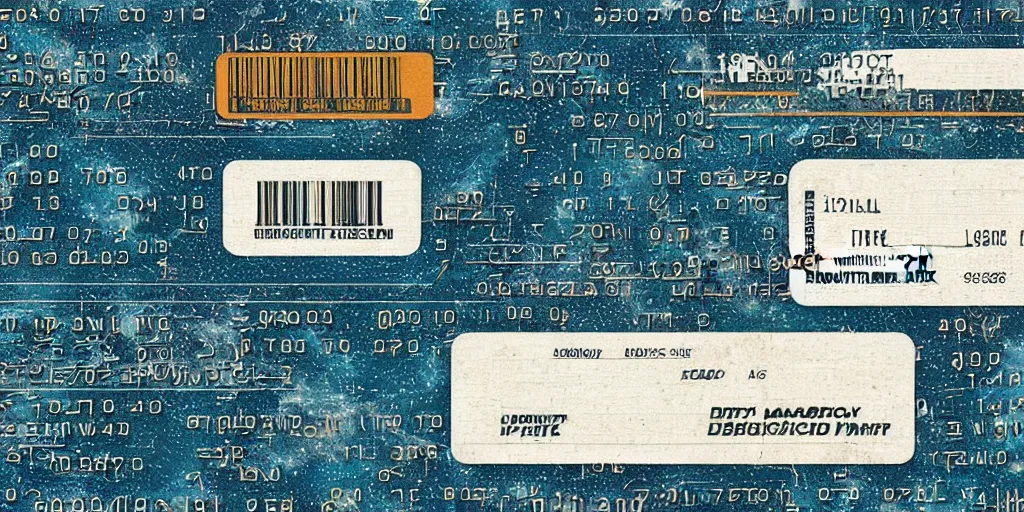 Prompt: science fiction identity card texture, used to unlock electronic gates at a space ship, 1 9 8 0 s sci - fi, dark sci - fi, ridley scott, id cart texture, worn, credit card texture