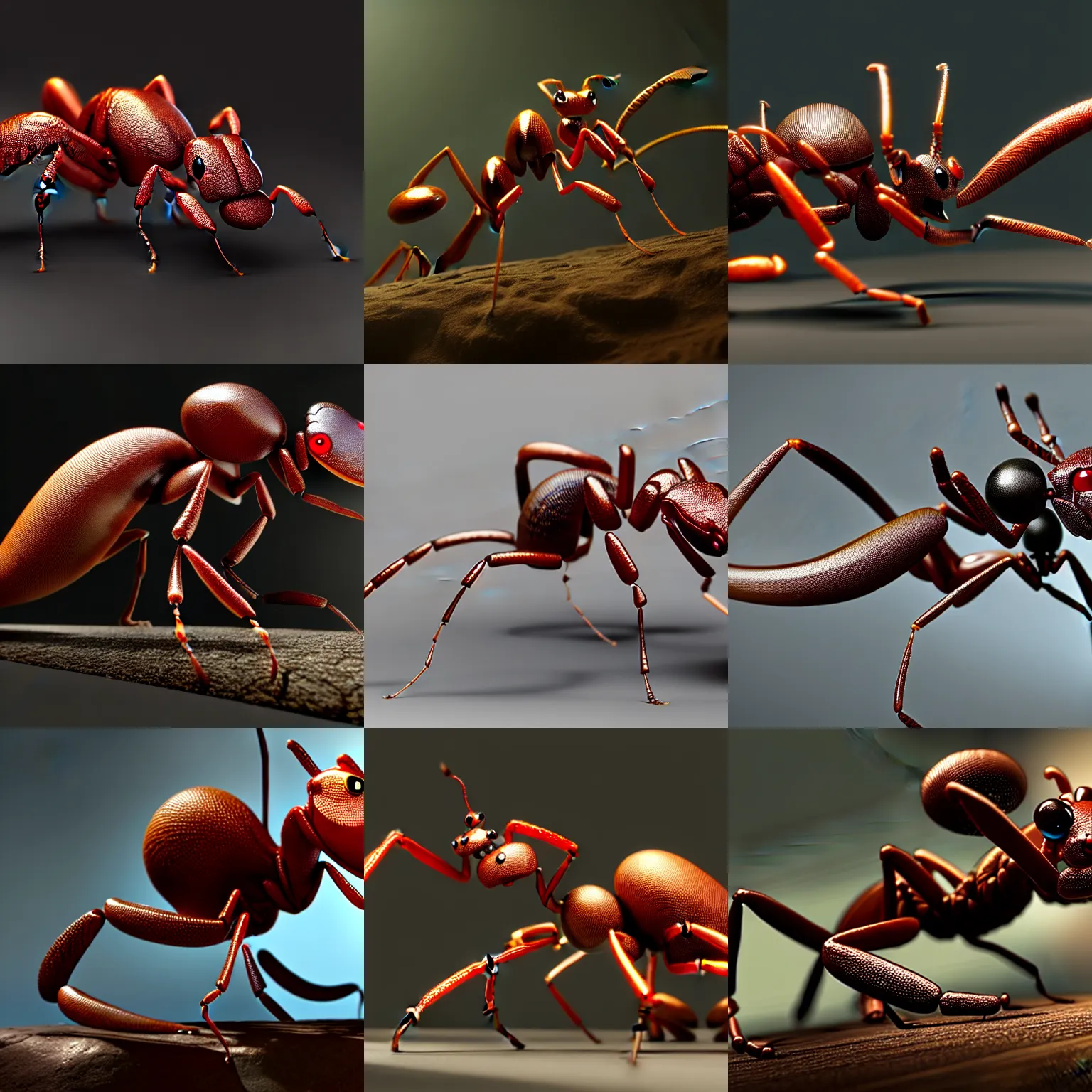 Prompt: monstrous ant, render and lighting by weta digital, ilm and digital domain